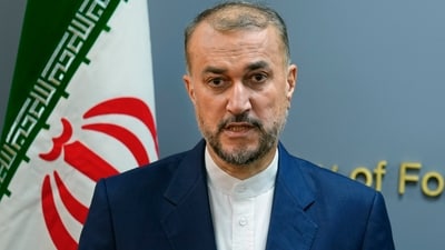 Israel-Hamas War: Iranian Foreign Minister Hossein Amirabdollahian speaks. (AP) Israel-Hamas War: Iranian Foreign Minister Hossein Amirabdollahian speaks. (AP)