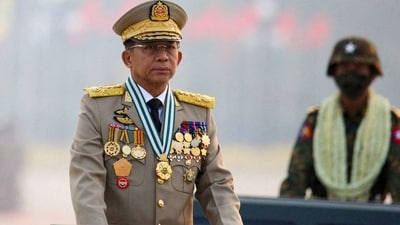 Myanmar's junta chief Senior General Min Aung Hlaing. (Reuters)