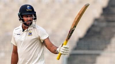 File photo of Manoj Tiwary in action during Ranji Trophy match (PTI) File photo of Manoj Tiwary in action during Ranji Trophy match (PTI)