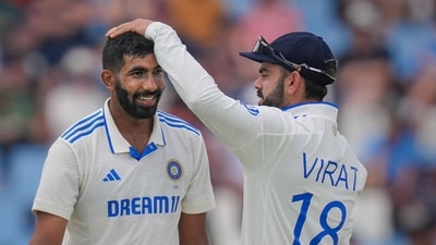 India's Jasprit Bumrah celebrates with teammate Virat Kohli (PTI) India's Jasprit Bumrah celebrates with teammate Virat Kohli (PTI)