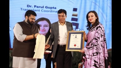 Parul Gupta has played an integral role since 2019 by facilitating over 150 organ and tissue donations. (HT Photo)