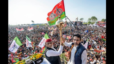 RLD leader Jayant Choudhary during a SP-RLD rally in Meerut. (PTI File)