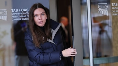 Simona Halep of Romania leaves after a hearing for a doping case against her at the Court of Arbitration for Sport (CAS) in Lausanne (REUTERS)