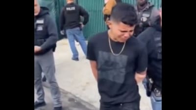 A 15-year-old migrant has been arrested after allegedly shooting a tourist and firing at a police officer in Times Square (@CollinRugg/X) A 15-year-old migrant has been arrested after allegedly shooting a tourist and firing at a police officer in Times Square (@CollinRugg/X)