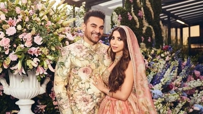 Arbaaz Khan with Sshura Khan during their wedding on December 24, 2023. Arbaaz Khan with Sshura Khan during their wedding on December 24, 2023.