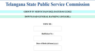 TSPSC Group 4 Result 2023 declared, check ranking list here TSPSC Group 4 Result 2023 declared, check ranking list here