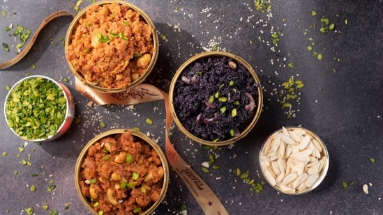 Piping hot halwas was the favourite winter delicacies (Ram Asrey Sweets)