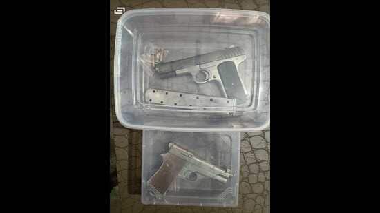 The the weapon recovered by Jalandhar police. (HT)