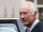 Britain's King Charles leaves the London Clinic after receiving treatment for an enlarged prostate in London on January 29. 