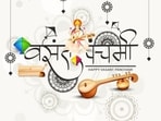 Basant Panchami celebrates the Hindu festival of spring and goddess Saraswati.(Photo by Twitter/IAshishGBN)