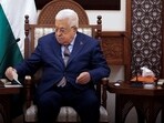 Israel-Hamas War: Palestinian President Mahmoud Abbas attends a meeting.