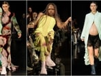 A pregnant model, a model with a baby, and a trans physically disabled model were the real showstoppers at Collina Strada's New York Fashion Week show. A pregnant model, a model with a baby, and a trans physically disabled model were the real showstoppers at Collina Strada's New York Fashion Week show.