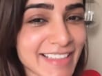 Samantha Ruth Prabhu on her Instagram Stories. Samantha Ruth Prabhu on her Instagram Stories.