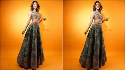 On Saturday, Pooja gave her fans a weekend treat as the actress took to Instagram and uploaded a series of stunning pictures accompanied by the caption "SOUL full of sunshine". In the post, she can be seen looking like an ethereal princess, striking elegant poses and stealing hearts with her charming smile. (Instagram/@hegdepooja) On Saturday, Pooja gave her fans a weekend treat as the actress took to Instagram and uploaded a series of stunning pictures accompanied by the caption "SOUL full of sunshine". In the post, she can be seen looking like an ethereal princess, striking elegant poses and stealing hearts with her charming smile. (Instagram/@hegdepooja)