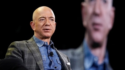 FILE - Amazon CEO Jeff Bezos speaks at the Amazon re:MARS convention in Las Vegas on June 6, 2019. Bezos filed a statement with federal regulators indicating his sale of nearly 12 million shares of Amazon stock worth more than $2 billion on Feb. 7, 2024, and Feb. 8. (AP Photo/John Locher, File) (AP) FILE - Amazon CEO Jeff Bezos speaks at the Amazon re:MARS convention in Las Vegas on June 6, 2019. Bezos filed a statement with federal regulators indicating his sale of nearly 12 million shares of Amazon stock worth more than $2 billion on Feb. 7, 2024, and Feb. 8. (AP Photo/John Locher, File) (AP)
