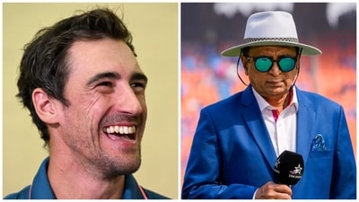 Sunil Gavaskar shared his views about KKR breaking the bank for Mitchell Starc (AFP-PTI) Sunil Gavaskar shared his views about KKR breaking the bank for Mitchell Starc (AFP-PTI)
