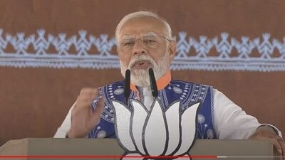 PM Modi addressing Jan Jatiya Mahasabha in Jhabua, Madhya Pradesh on Sunday