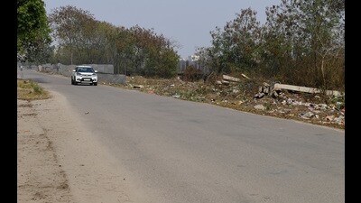 Significant portions around the city centre in Ludhiana remain uncovered. (Manish/HT) Significant portions around the city centre in Ludhiana remain uncovered. (Manish/HT)