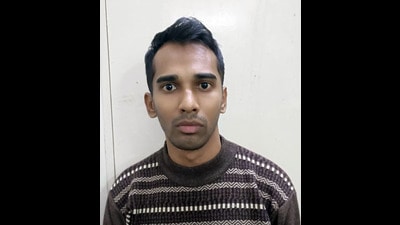 The accused has been identified as Marshal Luis Lilakar (24) resident of Akurdi. (HT PHOTO) The accused has been identified as Marshal Luis Lilakar (24) resident of Akurdi. (HT PHOTO)