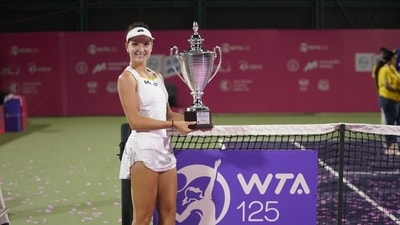 Latvia's Darja Semenistaja said she was most pleased with the composure she had shown through the week at the WTA $125,000 Mumbai Open (WTA) Latvia's Darja Semenistaja said she was most pleased with the composure she had shown through the week at the WTA $125,000 Mumbai Open (WTA)