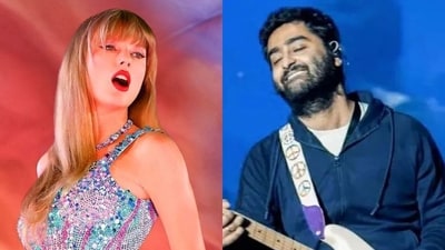 Taylor Swift and Arijit Singh have been going toe to toe in their race to the top on the 'Most Followed Artist on Spotify' chart. (Instagram) Taylor Swift and Arijit Singh have been going toe to toe in their race to the top on the 'Most Followed Artist on Spotify' chart. (Instagram)