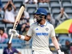 India’s KL Rahul celebrates his half-century India’s KL Rahul celebrates his half-century