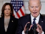 U.S. President Joe Biden (R). VP Kamala Harris (L)