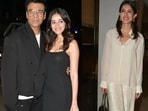 Malaika Arora, Karan Johar, Ananya Panday, Navya Nanda at Neha Dhupia, Angad Bedi's housewarming