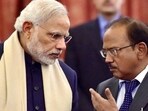 PM Modi (L) and NSA Ajit Doval