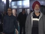 Indian Navy veterans after arriving in New Delhi from Qatar on Monday. Indian Navy veterans after arriving in New Delhi from Qatar on Monday.