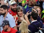 LAS VEGAS, NEVADA - FEBRUARY 11: Travis Kelce #87 of the Kansas City Chiefs celebrates with Taylor Swift after defeating the San Francisco 49ers 25-22 in overtime during Super Bowl LVIII at Allegiant Stadium on February 11, 2024 in Las Vegas, Nevada. Ethan Miller/Getty Images/AFP (Photo by Ethan Miller / GETTY IMAGES NORTH AMERICA / Getty Images via AFP) LAS VEGAS, NEVADA - FEBRUARY 11: Travis Kelce #87 of the Kansas City Chiefs celebrates with Taylor Swift after defeating the San Francisco 49ers 25-22 in overtime during Super Bowl LVIII at Allegiant Stadium on February 11, 2024 in Las Vegas, Nevada. Ethan Miller/Getty Images/AFP (Photo by Ethan Miller / GETTY IMAGES NORTH AMERICA / Getty Images via AFP)