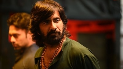 Ravi Teja in a still from Eagle Ravi Teja in a still from Eagle