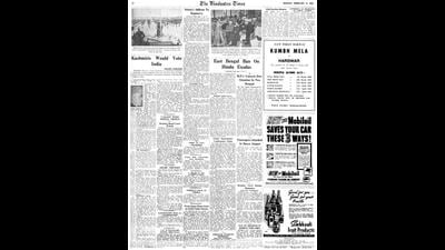 HT This Day: February 13, 1950 -- Kashmiris would vote India: Sheikh Abdullah (HT) HT This Day: February 13, 1950 -- Kashmiris would vote India: Sheikh Abdullah (HT)