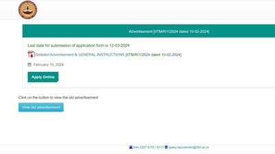 Apply for IIT Madras Recruitment 2024: 64 Vacancies Available Apply for IIT Madras Recruitment 2024: 64 Vacancies Available
