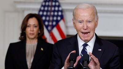 U.S. President Joe Biden (R). VP Kamala Harris (L) (REUTERS)