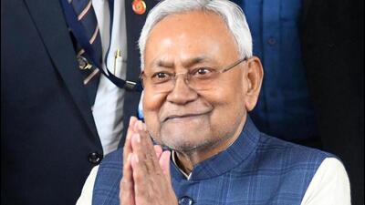 Nitish Kumar after winning the trust vote in Bihar assembly on Monday. (Santosh Kumar/HT) Nitish Kumar after winning the trust vote in Bihar assembly on Monday. (Santosh Kumar/HT)