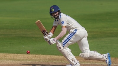 India's batter KL Rahul plays a shot (PTI) India's batter KL Rahul plays a shot (PTI)