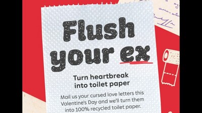 Snapshot of the poster of 'flush your ex' campaign. (Instagram/@WhoGivesACrap)