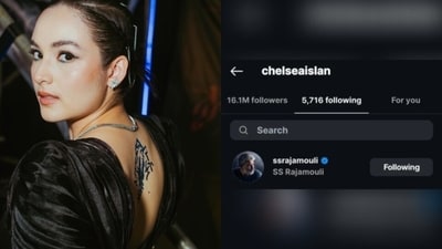 Chelsea Islan followed SS Rajamouli on Instagram (Instagram)