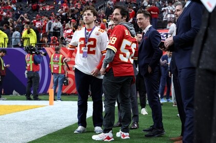 Jack Rudd (L) and Paul Rudd attend Super Bowl LVIII between the Kansas City Chiefs and the San Francisco 49ers at Allegiant Stadium on February 11, 2024 in Las Vegas, Nevada. (Getty Images via AFP) Jack Rudd (L) and Paul Rudd attend Super Bowl LVIII between the Kansas City Chiefs and the San Francisco 49ers at Allegiant Stadium on February 11, 2024 in Las Vegas, Nevada. (Getty Images via AFP)