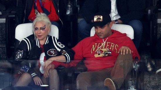 Lady Gaga with boyfriend Michael Polansky (Getty Images via AFP)