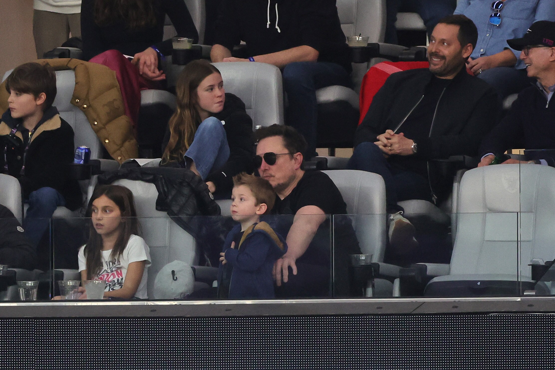 CEO of Tesla Elon Musk looks on in the first half during Super Bowl LVIII between the San Francisco 49ers and Kansas City Chiefs at Allegiant Stadium on February 11, 2024 in Las Vegas, Nevada.(Getty Images via AFP)