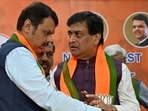 Ashok Chavan joins BJP in the presence of Dy CM Devendra Fadnavis, Chandrashekhar  Bawankule and other BJP party leaders at BJP office in Mumbai, India, on Tuesday, February 13, 2024.  (Photo by Anshuman Poyrekar/ Hindustan Times)