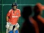 India's Ishan Kishan attends a practice session at the Y.S. Rajasekhara Reddy Cricket Stadium in Visakhapatnam on November 22, 2023 India's Ishan Kishan attends a practice session at the Y.S. Rajasekhara Reddy Cricket Stadium in Visakhapatnam on November 22, 2023