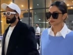 Ranveer Singh and Deepika Padukone at the Mumbai airport. Ranveer Singh and Deepika Padukone at the Mumbai airport.