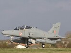 The Hawk aircraft manufactured by HAL is used for training pilots. The Hawk aircraft manufactured by HAL is used for training pilots.
