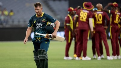 Australia's David Warner walks off after being dismissed (AFP) Australia's David Warner walks off after being dismissed (AFP)