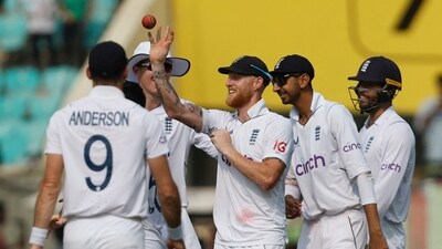 Ben Stokes and Co arrived in Rajkot for the third Test against India (REUTERS)