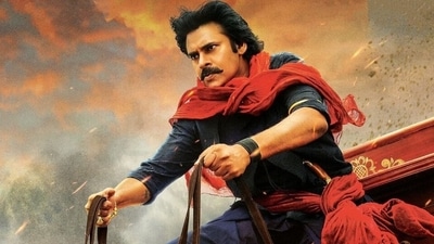Pawan Kalyan in a still from Hari Hara Veera Mallu Pawan Kalyan in a still from Hari Hara Veera Mallu