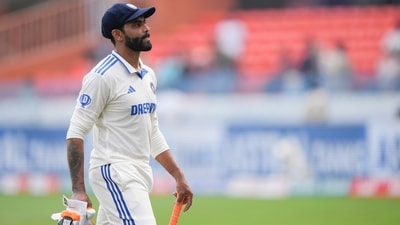 India's Ravindra Jadeja during the first cricket test match between England and India in Hyderabad (AP) India's Ravindra Jadeja during the first cricket test match between England and India in Hyderabad (AP)